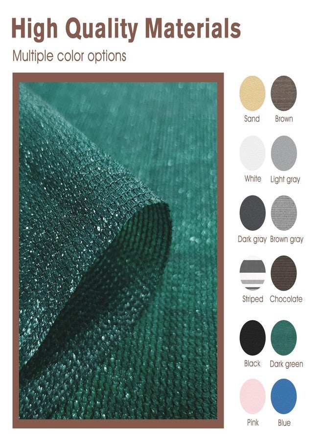 SUNNY GUARD 3'x10' Dark Green Balcony Privacy Screen Fence, Apartments Deck Railing Screen, Heavy Duty Wind Screen for Outdoor,Backyard,Patio,Deck Privacy（We Make Custom Sizes） - Image 5